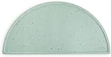 Mushie Silicone Placemat for Kids Non-Slip 48x23 cm Cambridge Blue Confetti