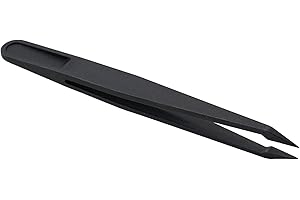 Anti-Static Carbon Fiber Tweezers for Precision Maintenance and Industrial Repair, ESD Safe Non-Conductive Static-for Free Ha