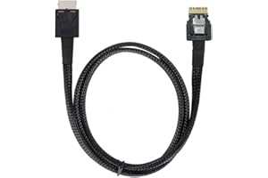 cablecc OcuLink PCIe PCI-Express SFF-8611 4i to SFF-8654 Slimline SSD Data Active Cable 50cm