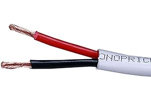 Monoprice Access Series 16 Gauge AWG CL2 Rated 2 Conductor Speaker Wire/Cable - 500ft Fire Safety in Wall Rated, Jacketed in 