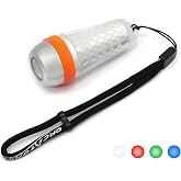 ORCATORCH SD03 4-Color-in-1 Scuba Tank Marker Light Dive Beacon | Green/Blue/White/Red, 8 Modes (Constant &amp; Flashing), BCD Mountable, IP68 Waterproof, for Night Diving &amp; Buddy Idenfication