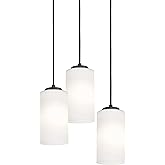 AFX Leo 3 Light Round Pendant - Black