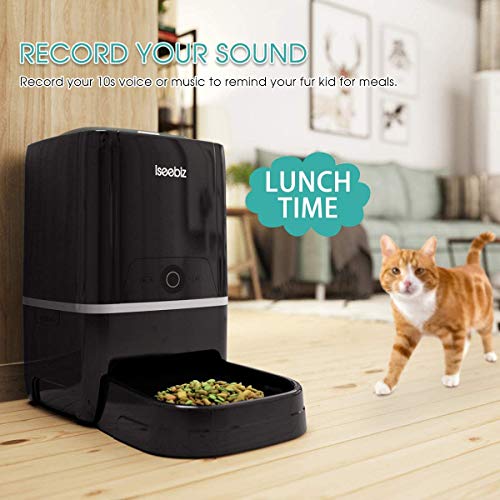 Automatic Pet Feeder, 6L App Control Cat Dog Feeder, WifiEnabled with Transparent Lid