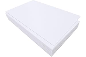 Jtnohx Stiff Felt Sheets, 32 Pcs Felt Fabric, 7"×11.3" Color Felt for Crafts, Craft Felt Square for Sewing Embroidery Handwork and Festivals Party (White)