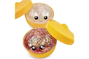 2026 New Glitter Dumpling Squishy - Squishy Dumpling Toy Glitter for Stress Relief, Dumplings Toy for Everyone (White+Red)