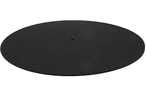 Amosfun Turntable Mat 10 Inch 3mm Thick Black Felt Record Player Pad Vinyl Disc Protective Slipmat