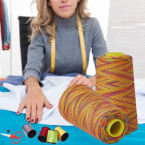 Rainbow Polyester Sewing Thread Variegated Used for Quilting Serger