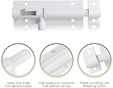 Lmytdo Door Lock Bolts Security Slide Latch 3 Inch Matte Black White view 2