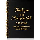 PUVOXHO Thank You for The Amazing Job You Do 160 Blank Pages Spiral Notebook, Employee Appreciation Gifts, Retirement Company Year-end Gifts for Coworker Staff Leader Team Manager Boss Colleague