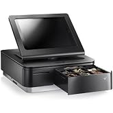 Star Micronics mPOP Integrated USB-C Lightning Receipt Printer &amp; Cash Drawer with Tablet Stand - Black