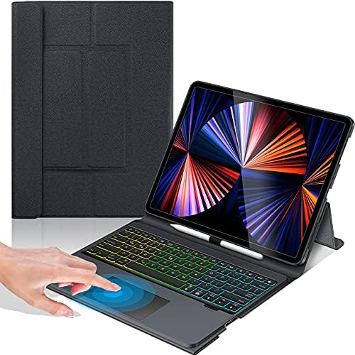 iPad Pro 12.9 inch Case Keyboard 5th Generation 2021 with Touchpad, Keyboard for iPad Pro 12.9in