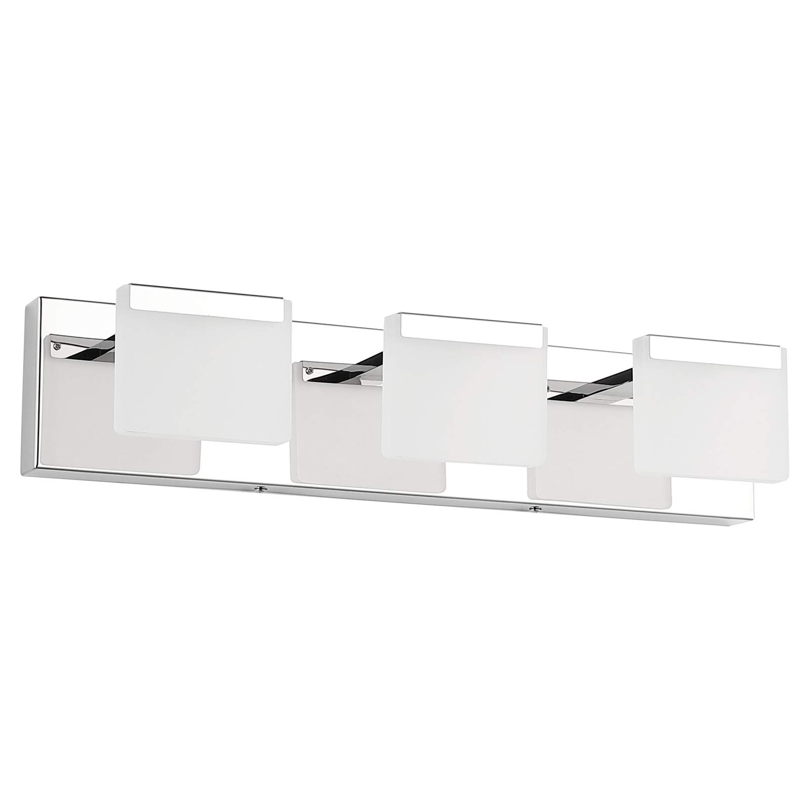 Ralbay LED Modern Vanity Light 3 Light Bathroom Vanity Lights Acrylic Stainless Steel Bathroom Wall Light