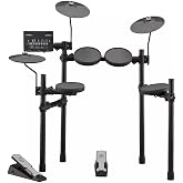 Yamaha DTX402K Electronic Drum Set with 400+ Premium Customizable Sounds, USB Audio/MIDI, Quiet Pads, Silent Kick Pedal and Smart Apps Included