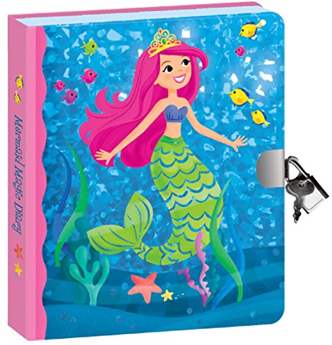 Peaceable Kingdom Press/Mermaid Magic Shiny Foil Cover Lock & Key Diary