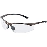 Bolle Safety 253-CT-40044 Contour Safety Eyewear with Semi-Rimless Nylon Frame and Clear Anti-Fog Lens, 180-Pair, Grey black,