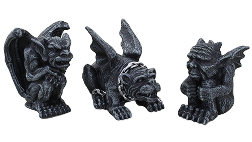 Photo 1 of 2.75 Inch Miniature Gargoyles Statue Figurines, Set of two.