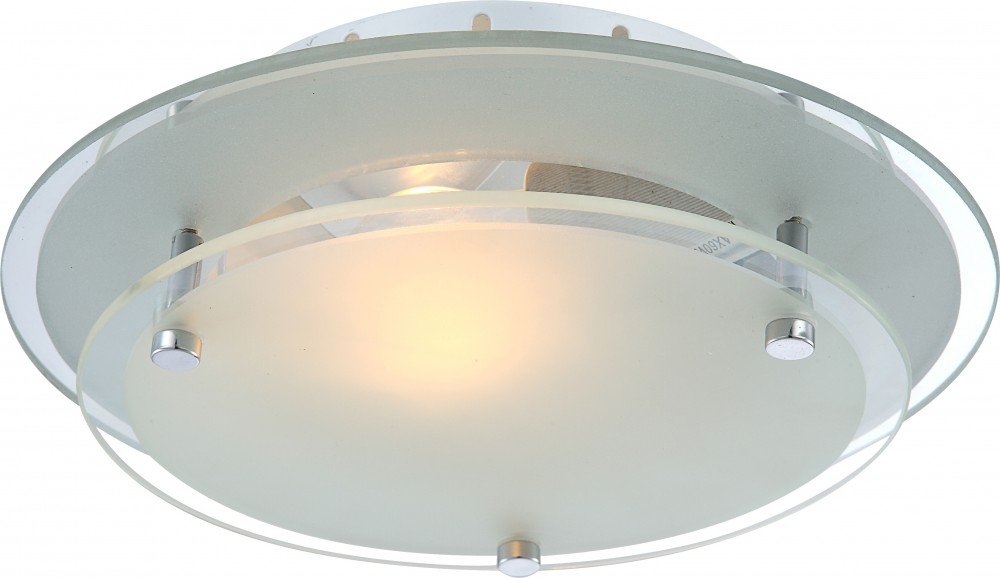 Globo E27 60 Watt 1 x Indi Ceiling Lamp, Metal Chrome