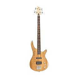 Stagg 4 String Bass Guitar, Right, Natural, Full