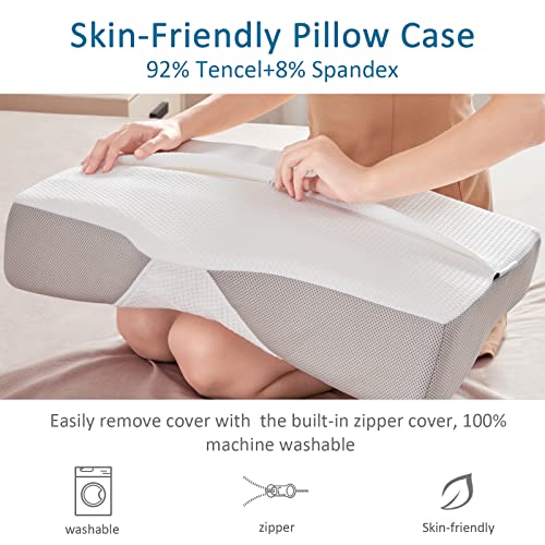 Dreamsir Firm Cervical Memory Foam Pillow, Contour Neck Support Pillows