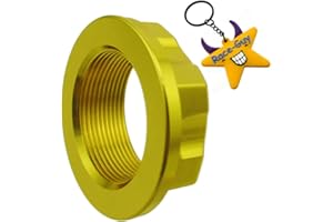 Race-Guy Aluminum Steering Stem Nut M24 x 1 for Motorcycle Pit Dirt Motor Bike RM125 RM250 RMX450 RMZ250 RMZ450 (Gold)