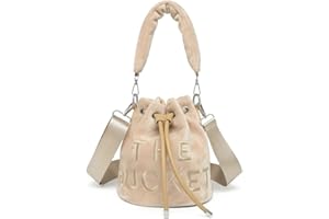 DIOMO Small Bucket Bag for Women, Soft Tote Bag with Adjustable Strap Handbag Hobo Bag, Mini Crossbody String Purse