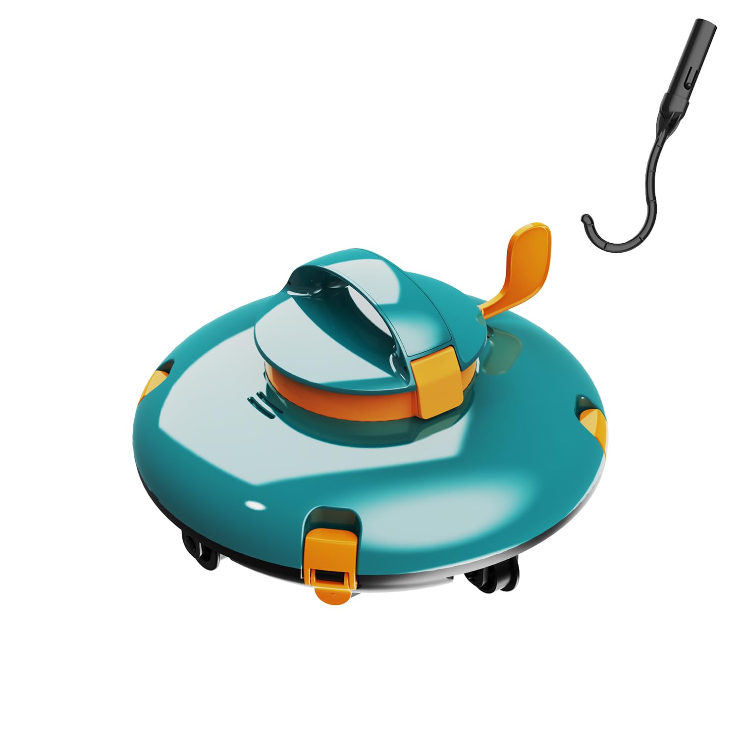 Photo 1 of LVKE L1 Cordless Robotic Pool Cleaner, Pool Vacuum for Above Ground Pools with Obstacle-Crossing, 70 Mins Runtime, 40W Powerful Suction, Auto-Parking, Ideal for Flat Pools up to 38 Feet, Orange