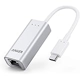 Anker USB C to Ethernet Adapter, USB C to Gigabit Ethernet Adapter, Aluminum Portable USB C Adapter, for MacBook Pro, MacBook