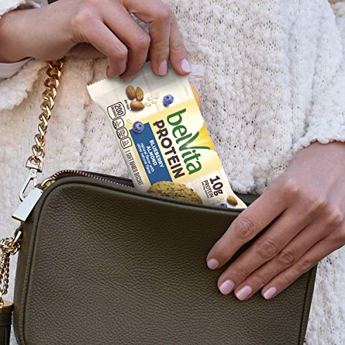 belVita Protein Soft Baked Blueberry Almond Breakfast Biscuits, 6 Boxes