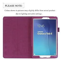 EKVINOR Galaxy Tab E 9.6 Case - Slim Leather Stand