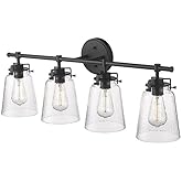 Millennium Lighting Amberose - 4 Light Bath Vanity-12 Inches Tall and 31.25 Inches Wide-Matte Black Finish