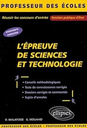 L' épreuve de sciences et technologie