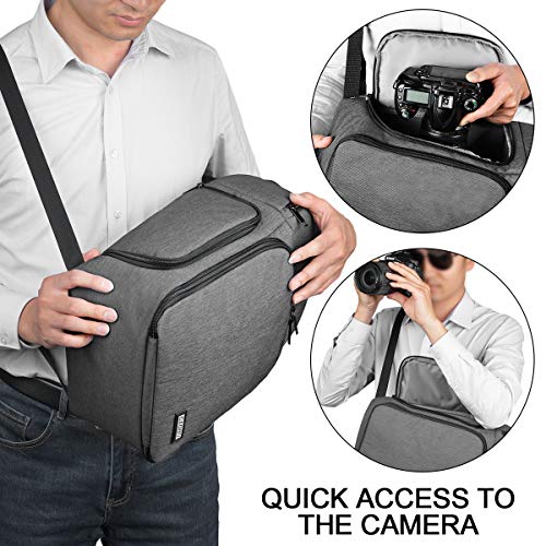 CADeN Camera Sling Bag Backpack, DSLR Camera Case Sling Backpack with Tripod Holder, Side Access