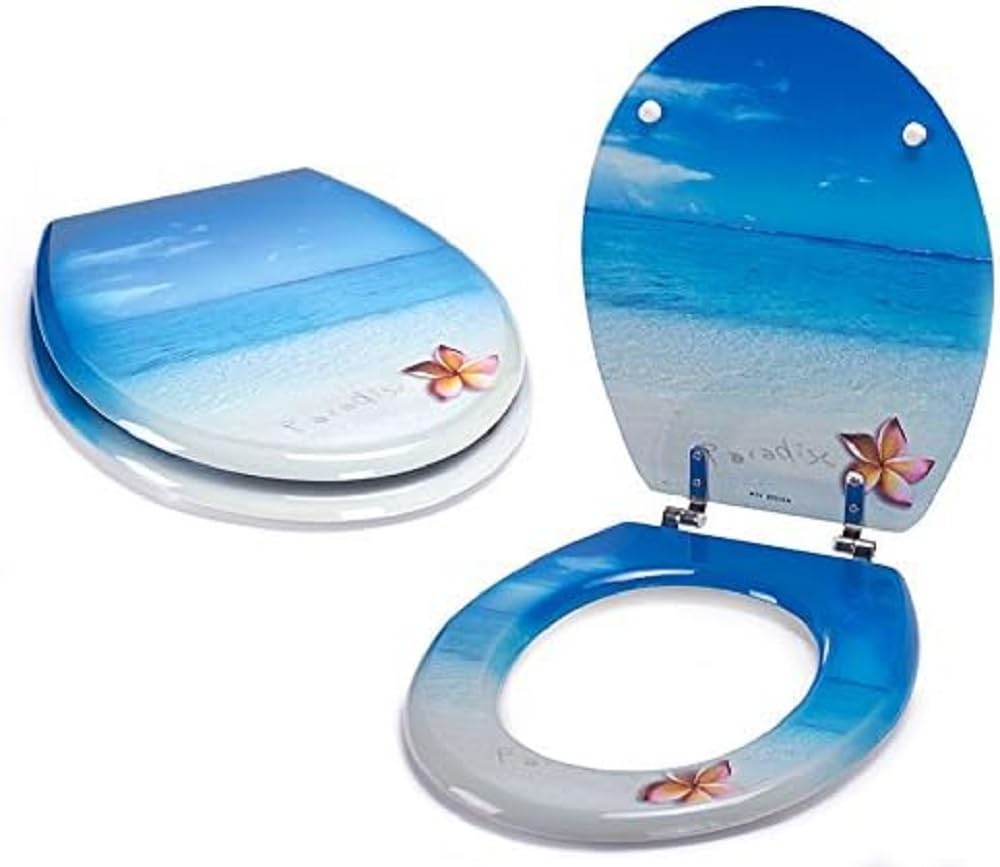 MSV "Paradise Toilet Seat, Multi-Colour