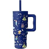 Simple Modern Disney Kids 24 oz Tumbler with Handle and Silicone Straw Lid | Spill Proof and Leak Resistant | Stainless Steel Bottle | Gift for Kids Boys Girls | Trek Collection | Princess Dreams