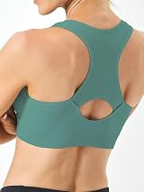 FITTIN Racerback Sports Bra Women High Impact Padded Seamless Activewear view 4