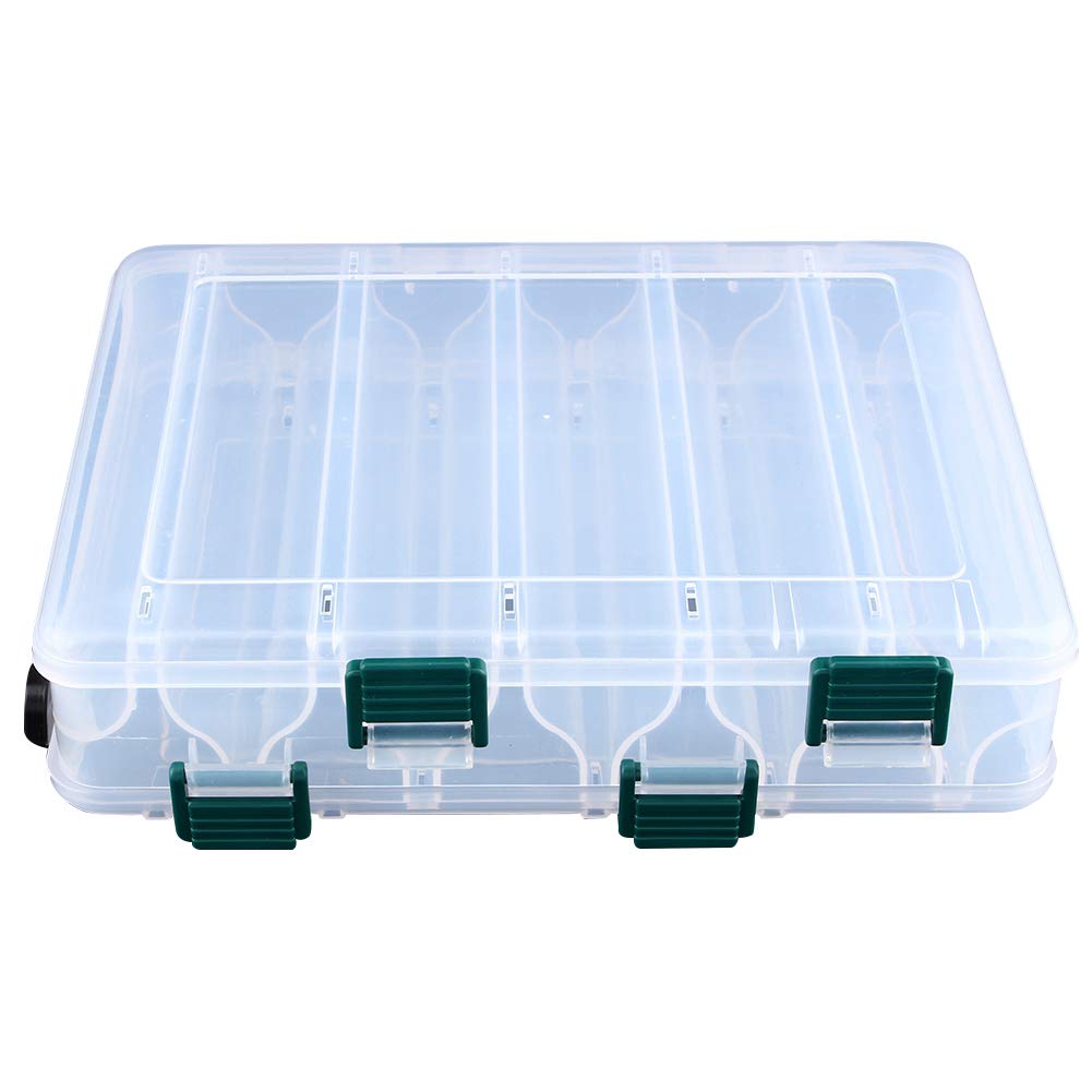 Yosoo 12 Compartments Double Sided Storage Box for Fishing Lures, Hooks, Fishing Weights etc
