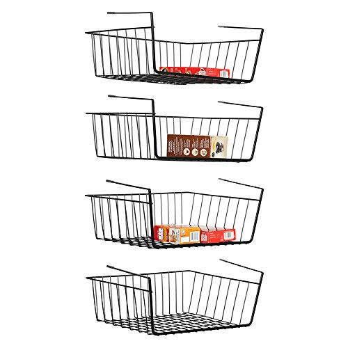 NEX Under Shelf Basket, Set of 4 Under Basket Storage Shelf