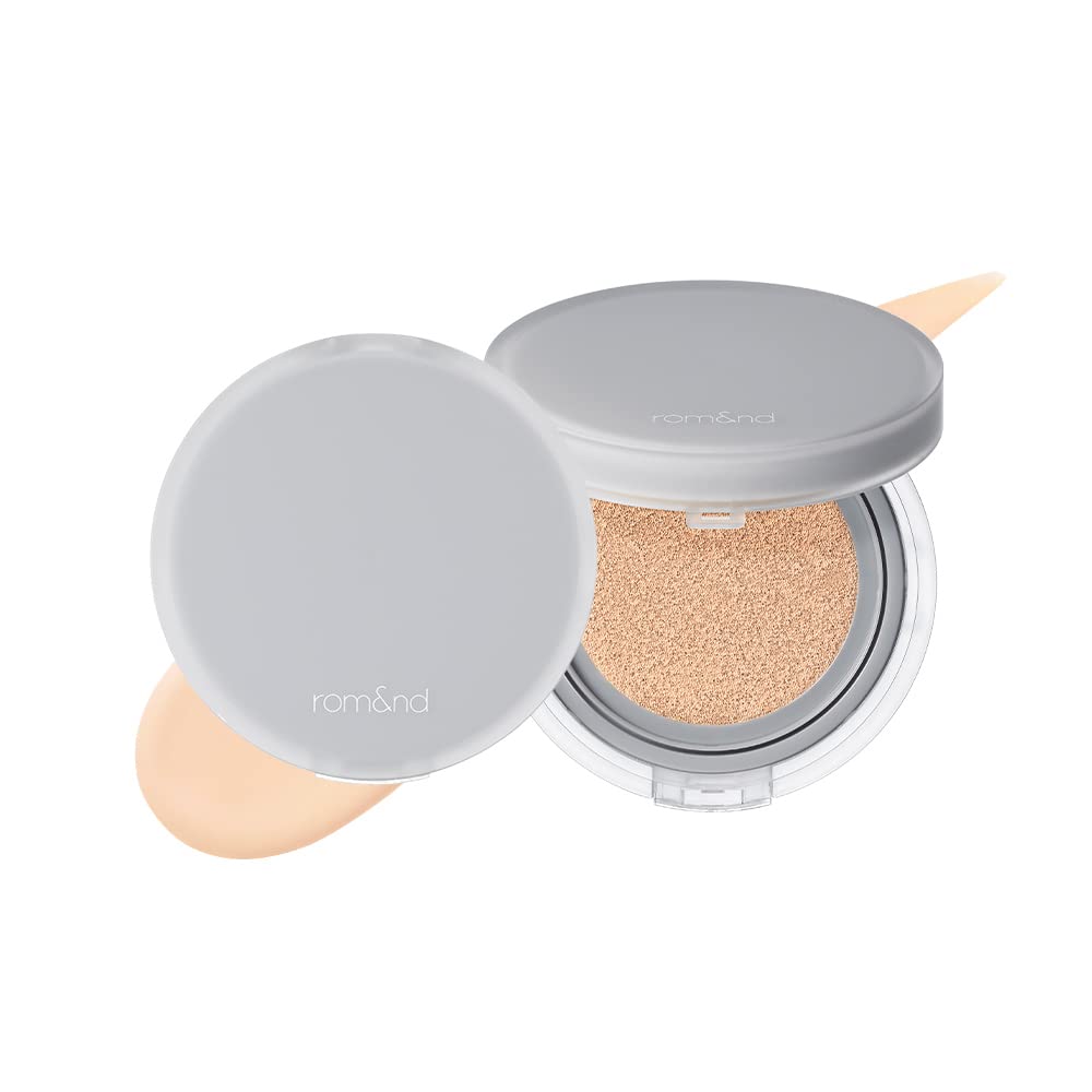 Photo 1 of ***PRE-USED**** Rom&nd Nu Zero Cushion (03 Natural 21) Long Lasting, High Coverage, Semi Matte Finish, Flawless Complexion Without Cakey Face, Makeup Base and Fixer, Thinly Layered, Korean Cushion Foundation