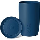 Simple Modern Travel Coffee Mug Tumbler with 360° Lid | Ceramic-Lined Insulated Stainless Steel Cold Brew Iced Coffee Cup | Gifts for Women Men Her Him | Voyager Signature | 12oz | Slumberland