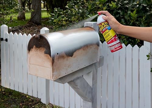 FLEX SEAL Recubrimiento Sellador de Caucho en Aerosol Impermeable Pintable Sella Fugas Agua/Aire/Humedad Parcha Agujeros Techos Canaletas Grietas DIY Pro Auto Interior/Exterior, Blanco, 14 oz (396 g)