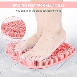 BESKAR Shower Foot Scrubber Mat with Non-Slip