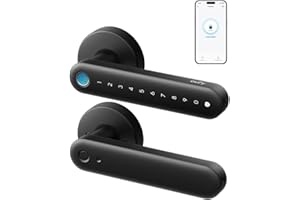 eufy Smart Lock FamiLock C32, Fingerprint Keyless Entry Door Lock with Handle for Interior Doors, Built-in Wi-Fi (2.4 GHz Onl