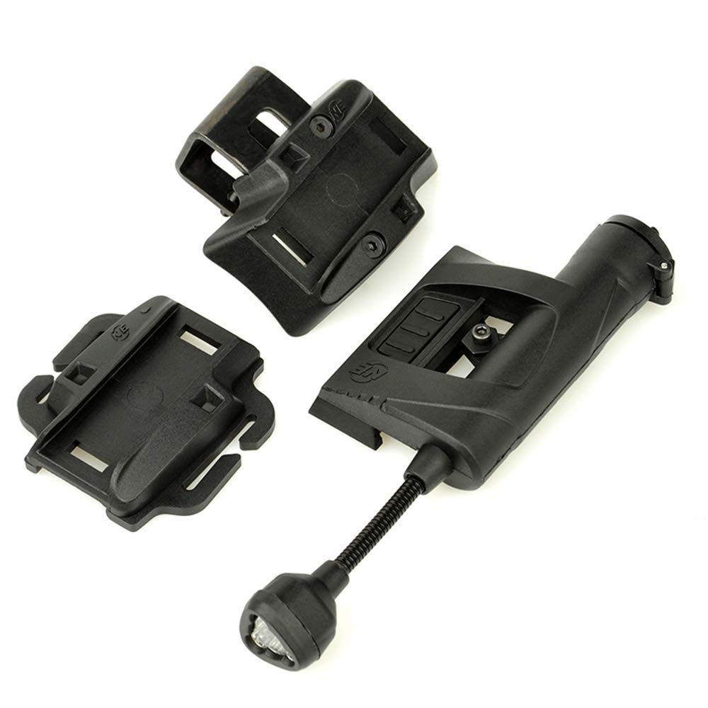 SBGJMY Tactical Helmet Light Charge MPLS,4 Modes Signal Safety Survival Flashlight,Helmet Signal Lights Illumination Tool Outdoor Hunting Tactical Helmet Accessories (Black)