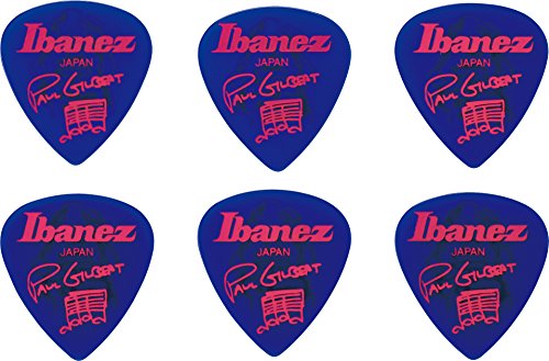 Ibanez B1000PGJB Paul Gilbert Signature Picks 6 Pack, Jewel Blue
