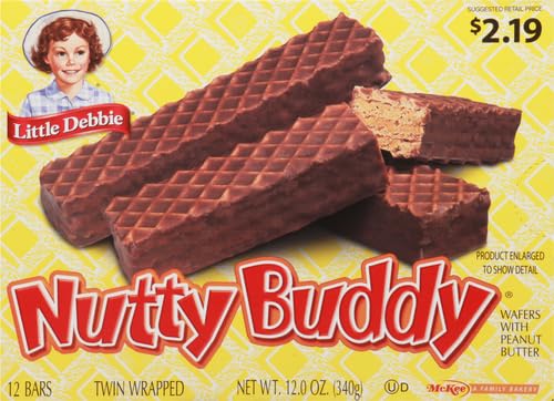 LITTLE DEBBIE NUTTY BARS, 12 COUNT
