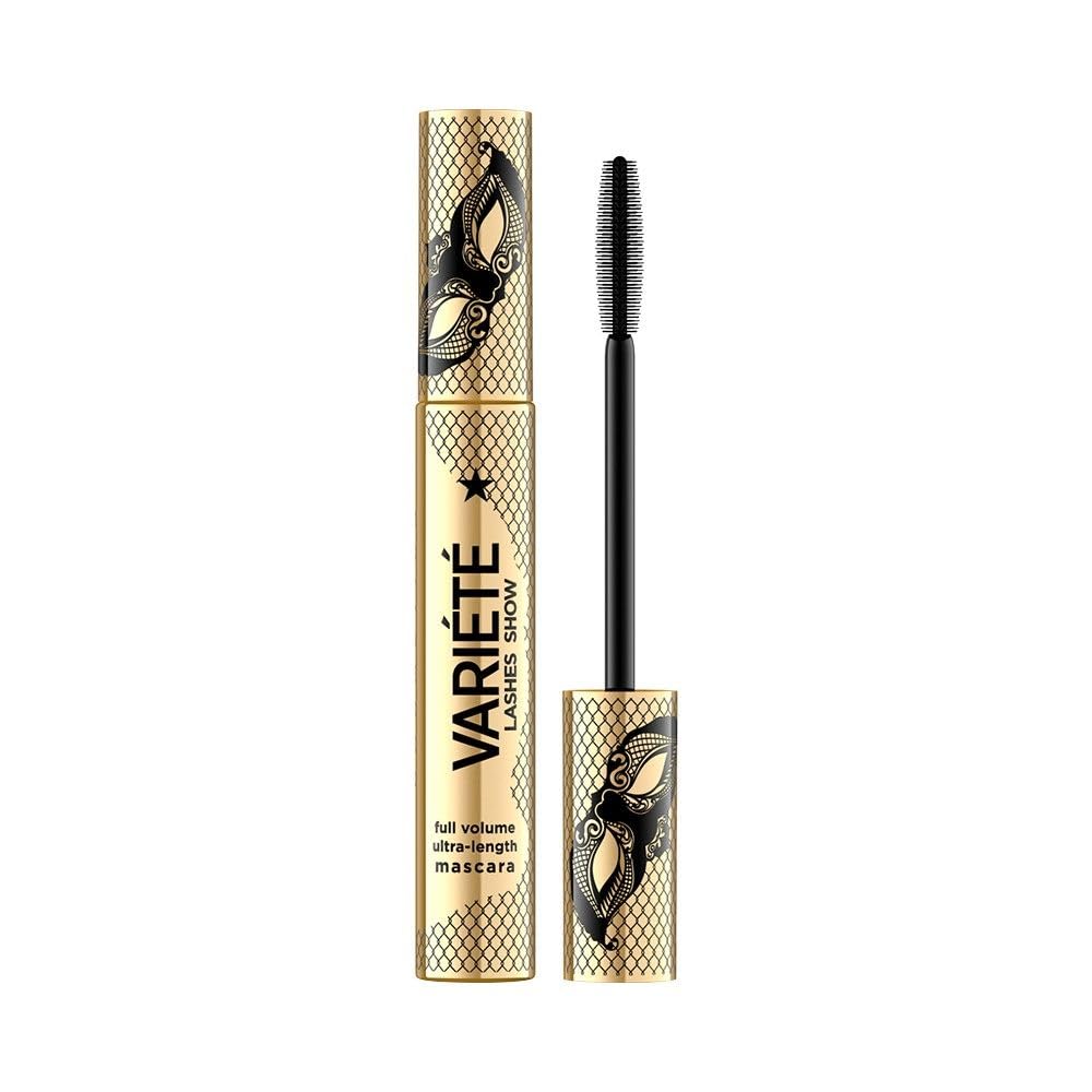 Eveline Cosmetics Variete Long Lasting Volumising Mascara with Precise Silicone Brush, Intense Black — image 1