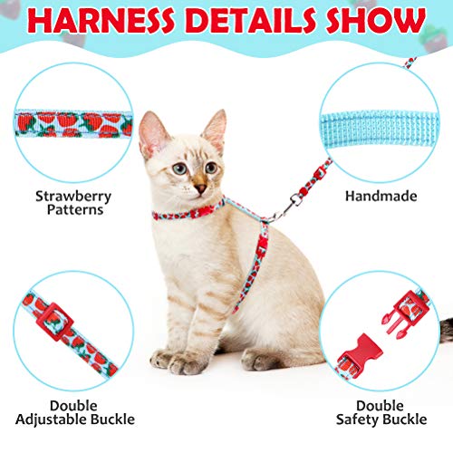 PAWCHIE Cat Harness and Leash Set Escape Proof Adjustable HShaped