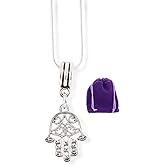 Hamsa Necklace | A Hamsa Hand Necklace 100% STAINLESS STEEL Snake Chain Necklace a Great Spiritual Necklace for Men and Women Pendant or Hamsa Necklace Pendant to Ward Off Evil and to Bring Good Luck