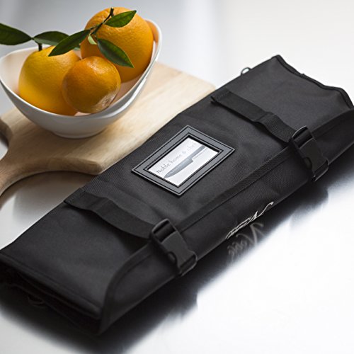 Chef’s Knife Roll Bag (14 slots) Holds 10 Knives PLUS Meat Cleaver