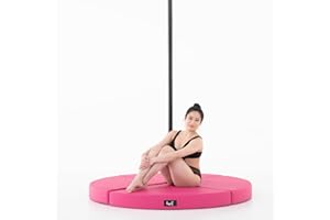 LUPIT POLE Standard Dance Mat - Foldable Crash Mat with High-Grade EPE Foam Padding + Water Resistant Elastic Leather Cover - Protective Fall Safety Cushion for Pole Dancing